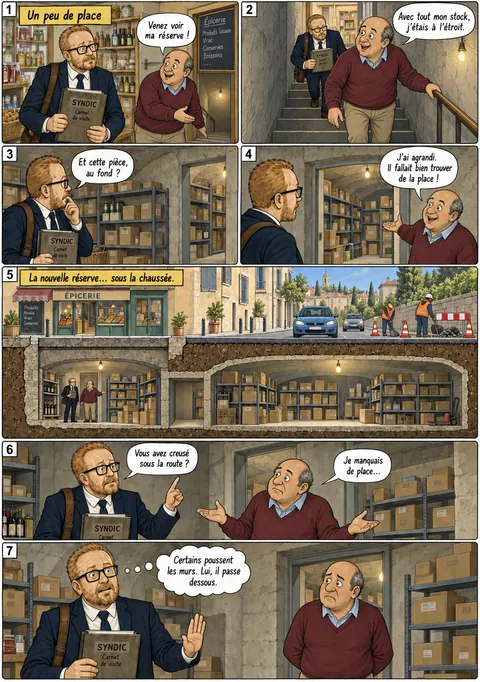 Planche « Un peu de place »