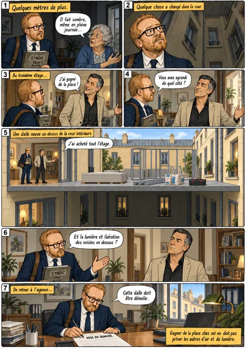 Planche « Quelques mètres de plus »