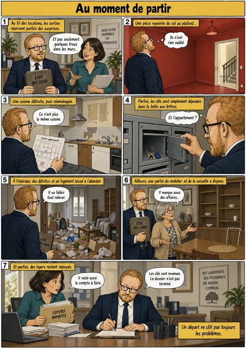 Planche « Au moment de partir »